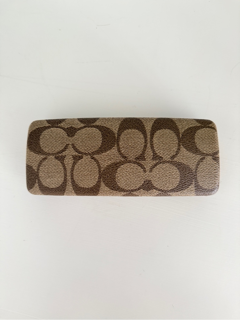 Coach Brown Signature Canvas Eyeglass Case
